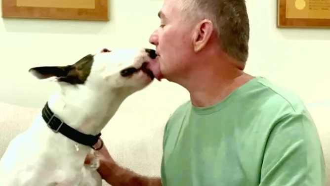 Trooper Dog New Home and Owner Hurricane Milton