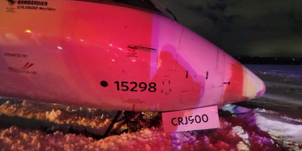 Delta aircraft slides off runway upon icy landing in Des Moines International Airport, all passengers safe