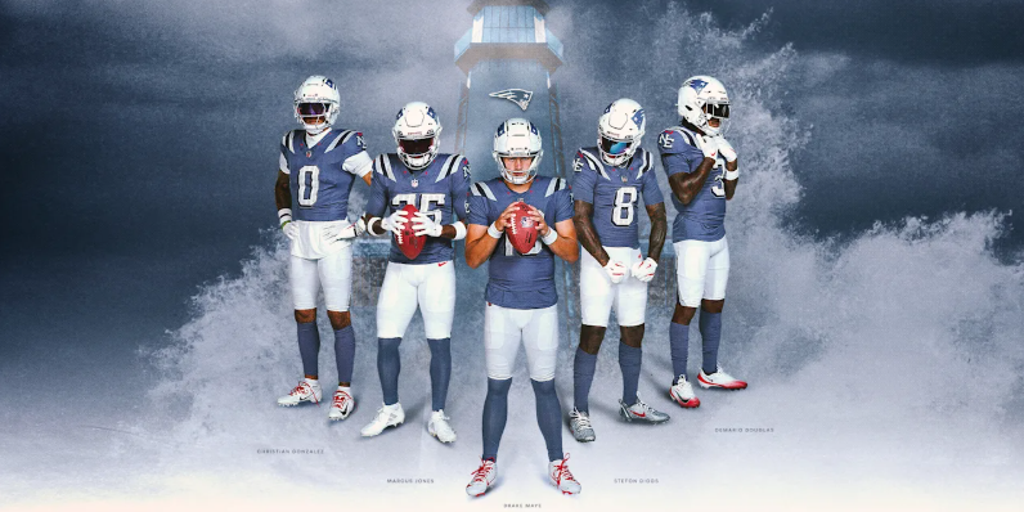New England Patriots unveil nor'easter uniforms ahead of Thursday Night Football matchup