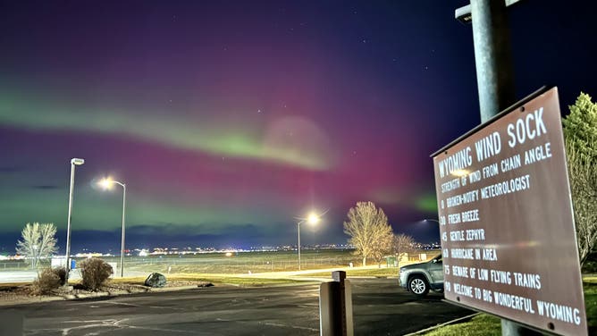 Northern Lights over Cheyenne, WY