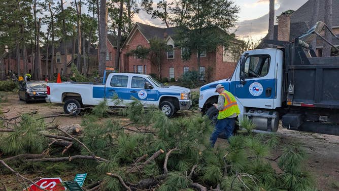 Severe weather and a radar-confirmed tornado left a trail of damage in the northwest Houston suburbs Monday.