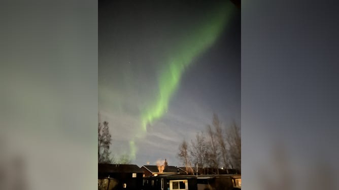 Northern lights dazzle over Anchorage, Alaska on Nov. 6, 2025.