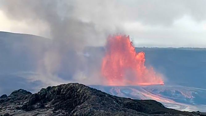 The volnado during Kilauea's 37th eruption on Tuesday, Nov. 25.