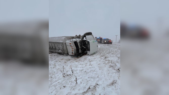 Winter storm causes crashes on Interstate 94 in Minnesota.