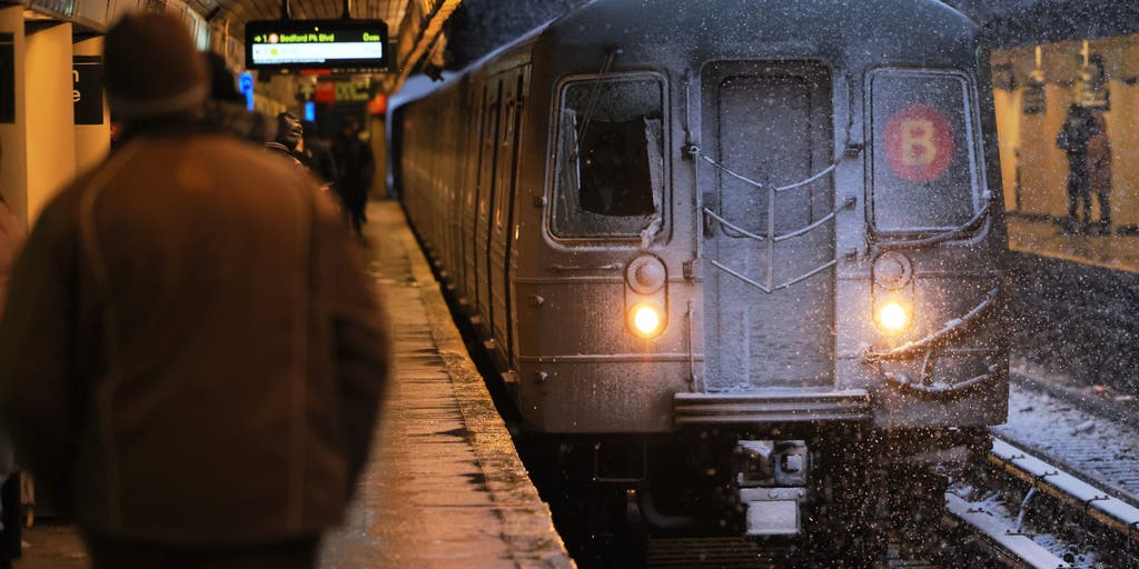 How much snow does it take to shut down the New York City subway system?