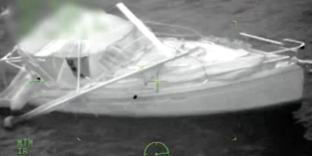 See it: Coast Guard rescues two boaters stuck on damaged boat in Florida