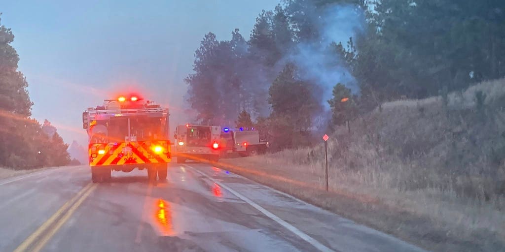 Evacuations spread from fires in South Dakota, Wyoming due to strong winds from coast-to-coast storm