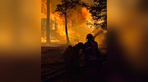 Watch: First responders run towards raging Colorado house fire amid whipping winds