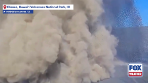 Watch: Kīlauea volcano live camera records its own demise as eruption spews fountain of lava into the air