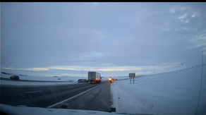 Close call: Must-see footage captures deputy dash across interstate to dodge incoming out-of-control car