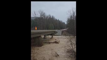 Raging creek in flood emergency swallows bridge whole as it crumbles - Fox News