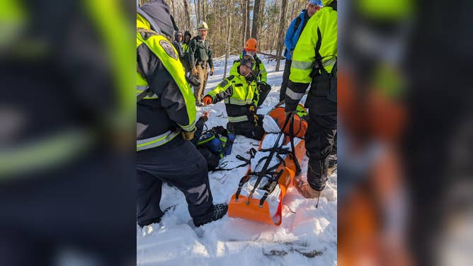 First responders worked for 10 hours to locate and extract an injured hiker in Virginia on Sunday.
