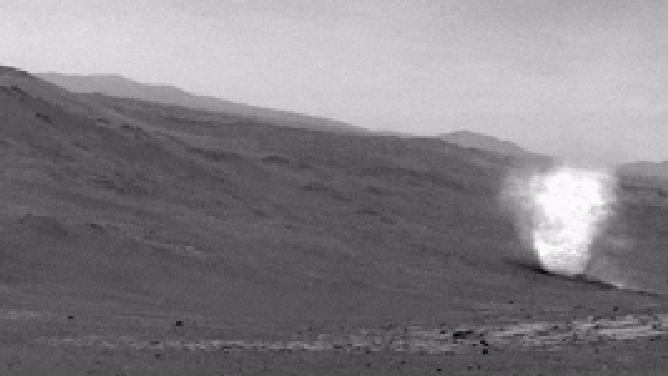 Dust devil on Mars