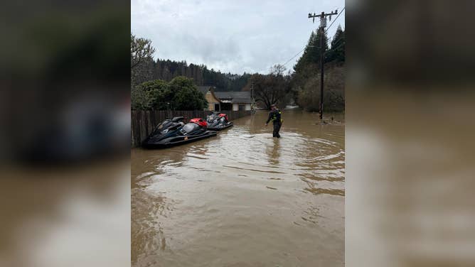Widespread flooding across Humboldt County, California, Sunday, Dec. 21, 2025.