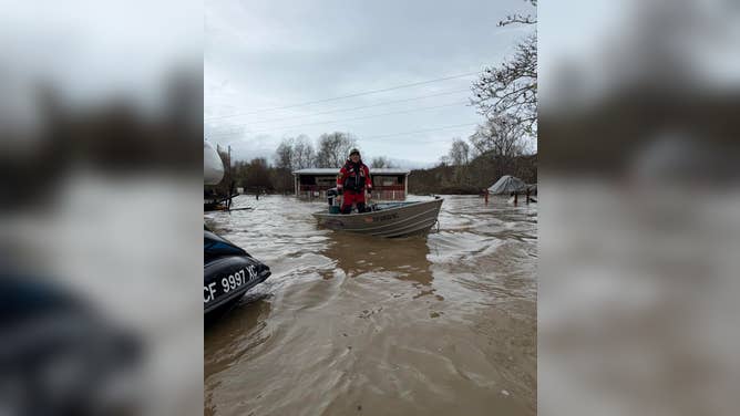 Widespread flooding across Humboldt County, California, Sunday, Dec. 21, 2025.