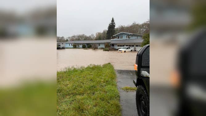 Widespread flooding across Humboldt County, California, Sunday, Dec. 21, 2025.