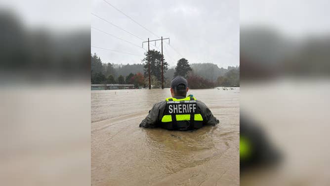 Widespread flooding across Humboldt County, California, Sunday, Dec. 21, 2025.