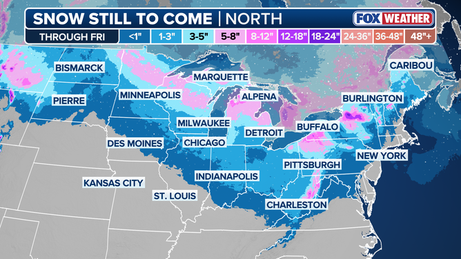 Snow outlook as clipper system takes hold Midwest through Northeast