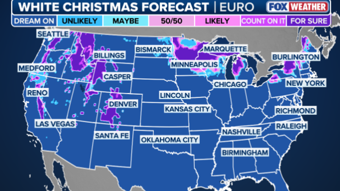 ECMWF White Christmas Forecast Outlook