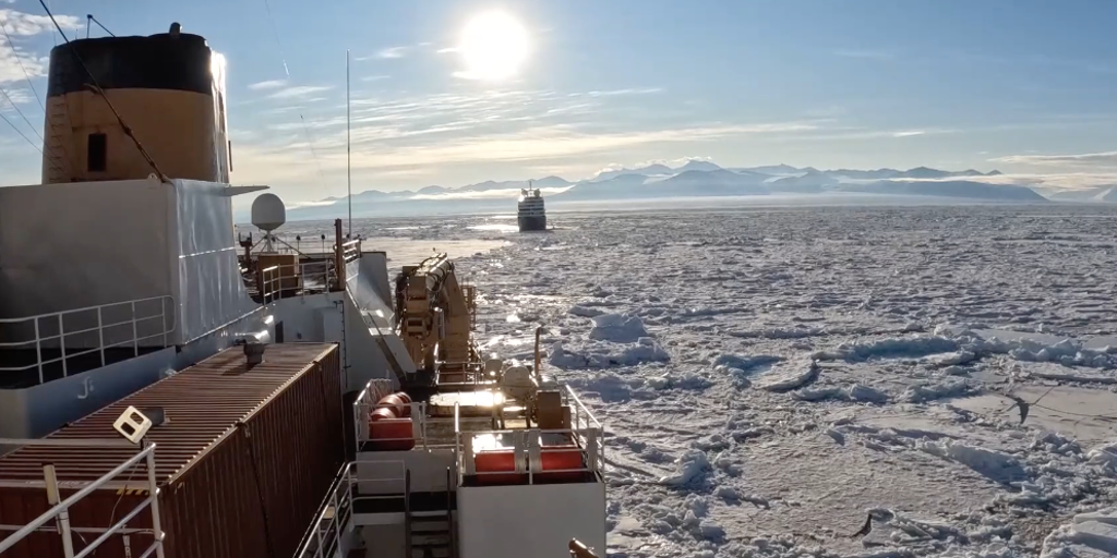 Watch: Cruise ship trapped in packed ice rescued by US Coast Guard in Antarctica