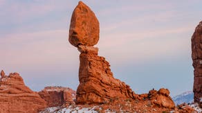 This rock in Arches National Park will fall, it's only a matter of time