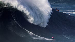 How the biggest waves in the world break off the coast of Portugal