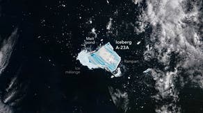 See it: World's largest iceberg turns blue as it nears disintegration