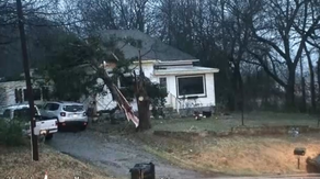 Tornado rips through Purcell, Oklahoma spawning trail of damage as severe storms barrel across Plains