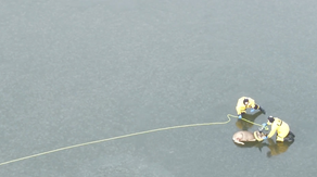 Watch: Injured, exhausted deer rescued from middle of frozen reservoir in Colorado