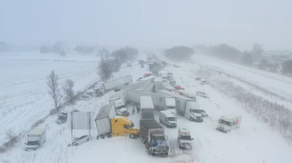 Over 100 vehicles involved in I-196 pileup during dangerous snowy conditions in Michigan, injuries reported