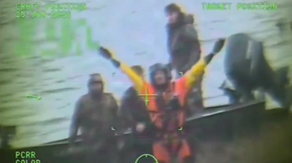 See it: US Coast Guard rescues three stranded duck hunters in dangerous severe weather