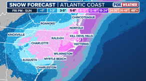 Snow forecast: Weekend nor'easter bomb cyclone to dump extreme snow across Carolinas, Virginia