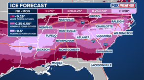 Crippling winter storm to deliver dangerous ice across massive swath of Southeast, threatening power grids