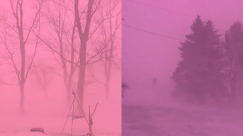 Why did the sky turn pink during a recent winter storm in this state? - Fox News