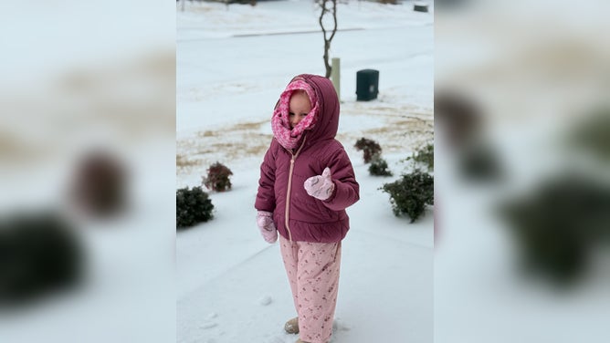 Sleet and snow fell over Celina TX, creating fun times in the snow