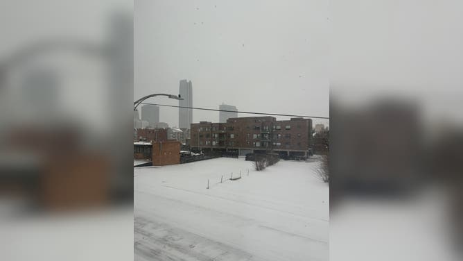 Snow blankets Oklahoma City