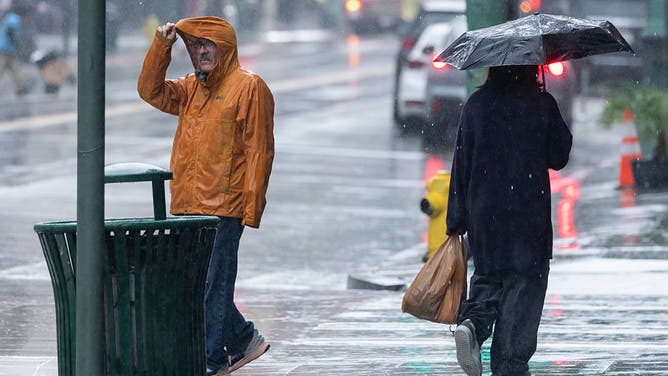 FILE - LOS ANGELES, CA - JANUARY 03: Downtown Los Angeles was wet on Saturday, Jan. 3, 2026 as another storm passed through the Southland.