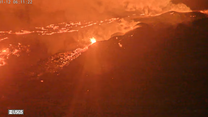 Rivers of lava flowed down several vents of the Halemaʻumaʻu crater on Hawaii's Kilauea volcano overnight Monday — the latest signs of activity for one of the world's most active volcanoes.