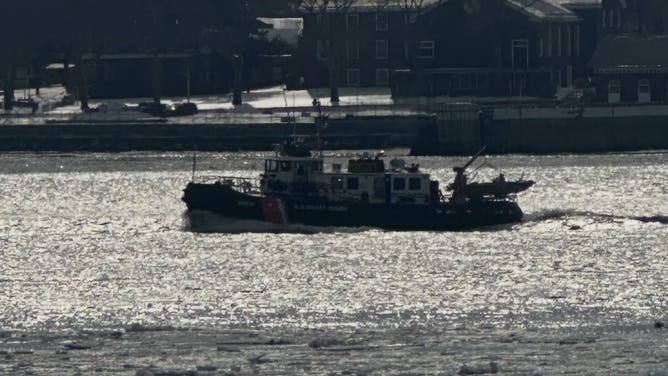 U.S. Coast Guard cutters are busy trying to keep New York's iced-over waterways moving, including freeing an NYPD Harbor Unit vessel that was beset by ice floes Tuesday.