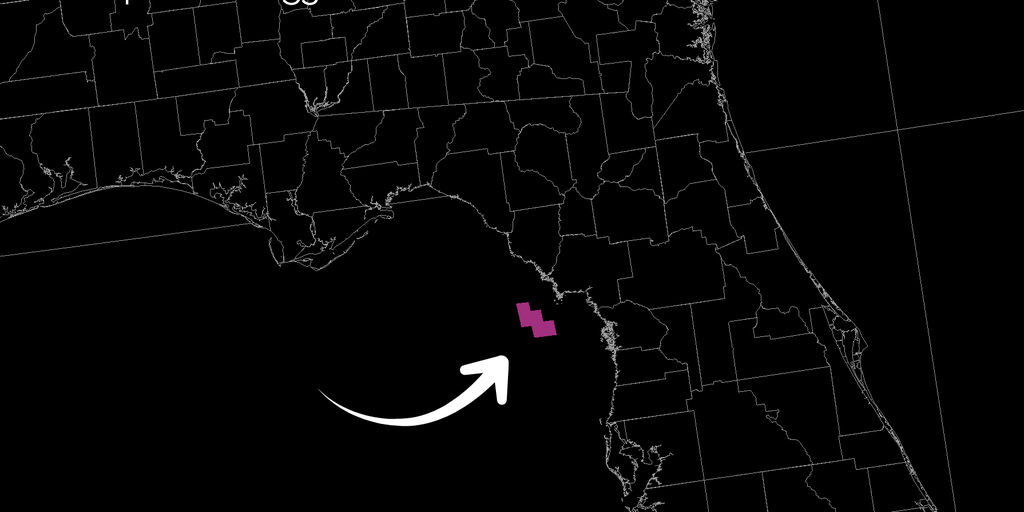 Bolide meteor explodes near Florida's Gulf Coast recorded on satellite data