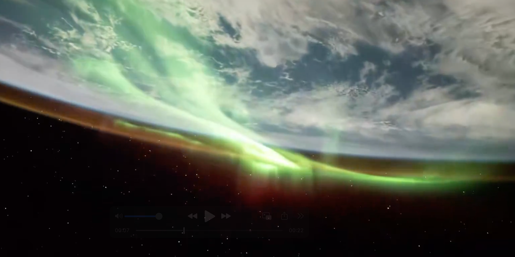 Watch: Green auroras ripple over Earth from orbit, creating dazzling glow