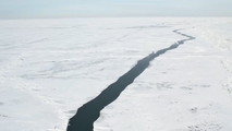 See it: Drone video shows 80-mile-long crack on frozen Lake Erie