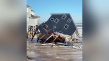 Watch: Four beachfront homes collapse over 2 days following powerful nor'easter that slammed Carolinas