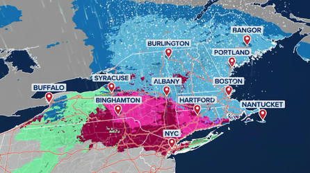 Live updates: Clipper dumps snow on the Northeast as new cross-country storm targets the South