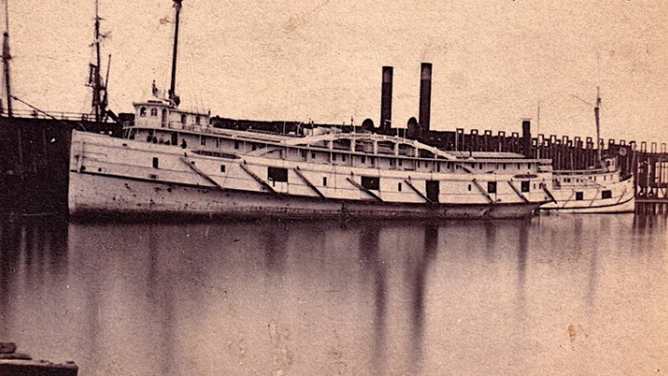 The Lac La Belle at Marquette, Michigan in 1866