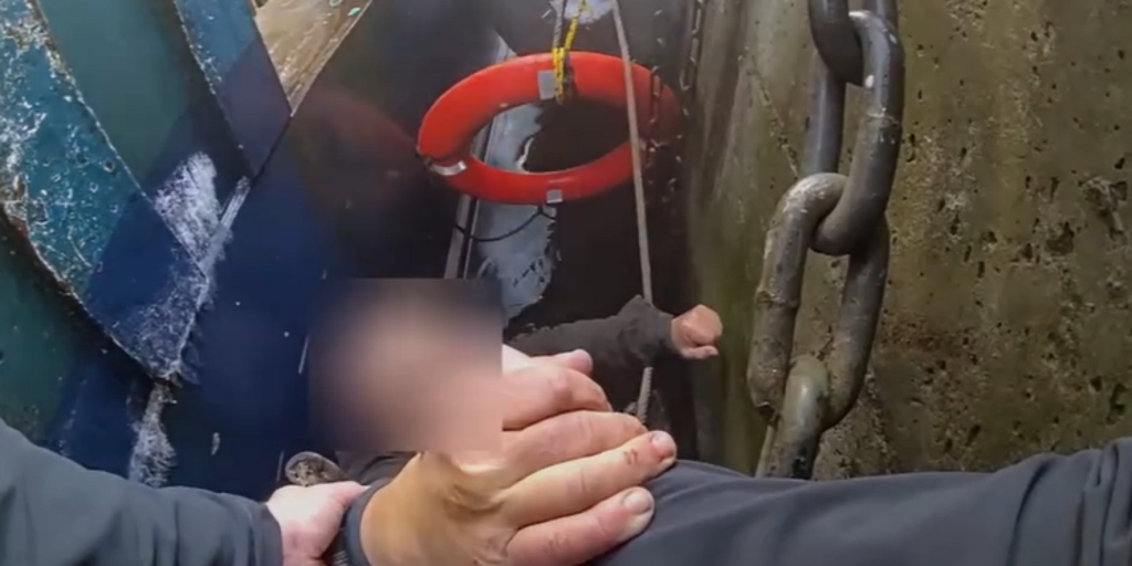 Video: Massachusetts police officers rescue fisherman in freezing waters