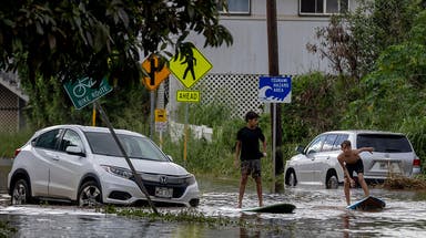 Hawaii braces for flash flooding as third Kona Low in a month begins to soak islands in torrential rains