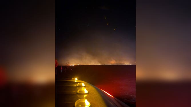 Crews deployed to fight wildfires in central Nebraska on Thursday, March 12.