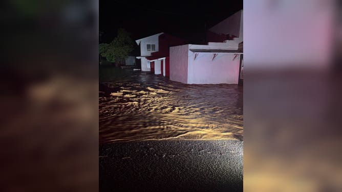A flooded home on O'ahu.
