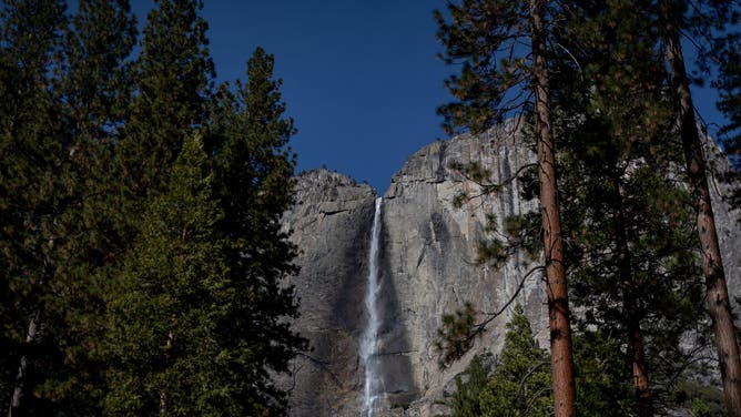 Yosemite, CA - December 08: Yosemite Falls during winter in Yosemite Valley in Yosemite National Park on Monday, Dec. 8, 2025 in Yosemite, CA